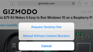 There's an Easy Way To Quickly Disable iOS 9's Content Blocking in Safari
